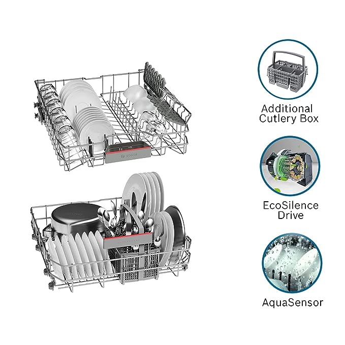 Bosch 13 Place Settings Dishwasher (SMS66GW01I, White) Bosch 13 Place Settings Dishwasher (SMS66GW01I, White)